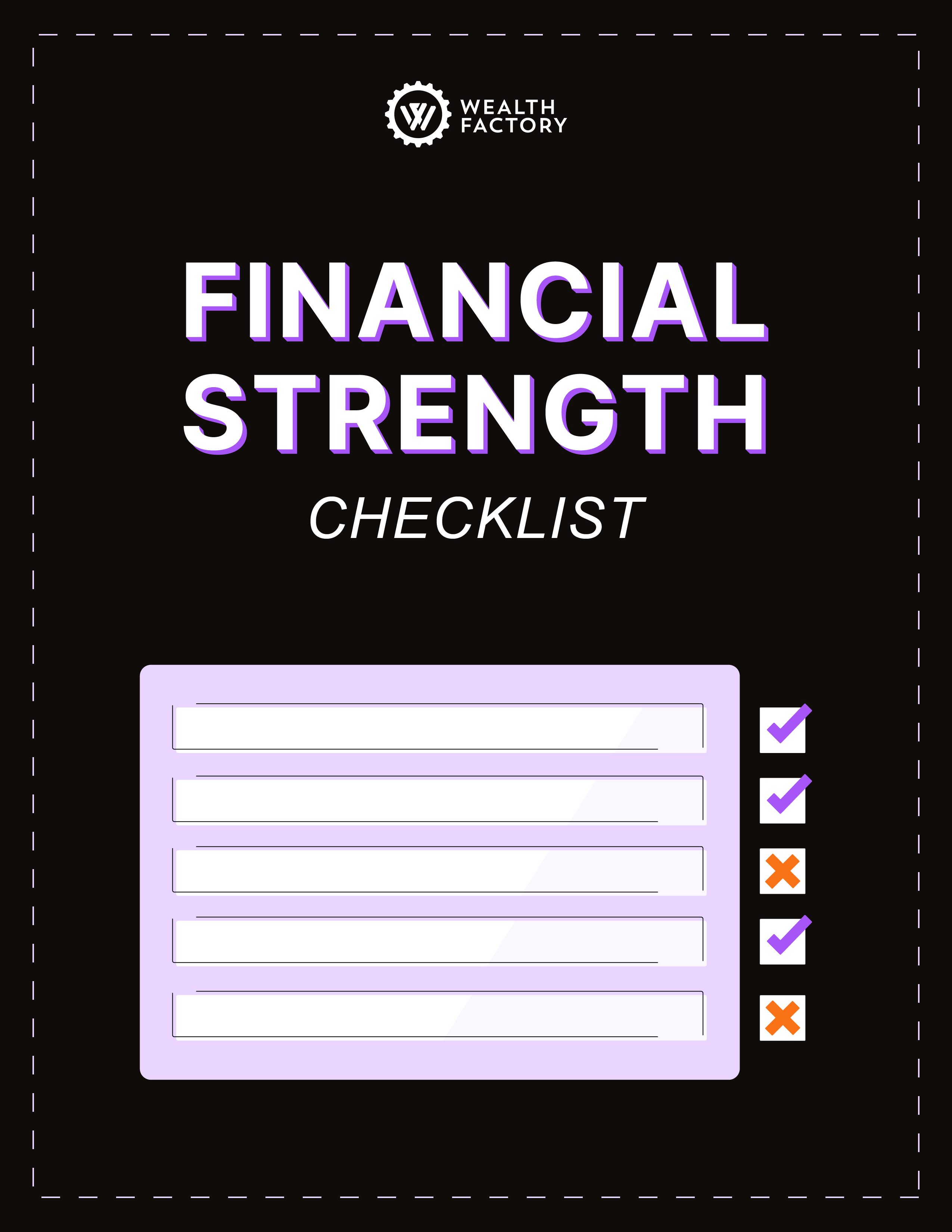 The Financial Strength Checklist